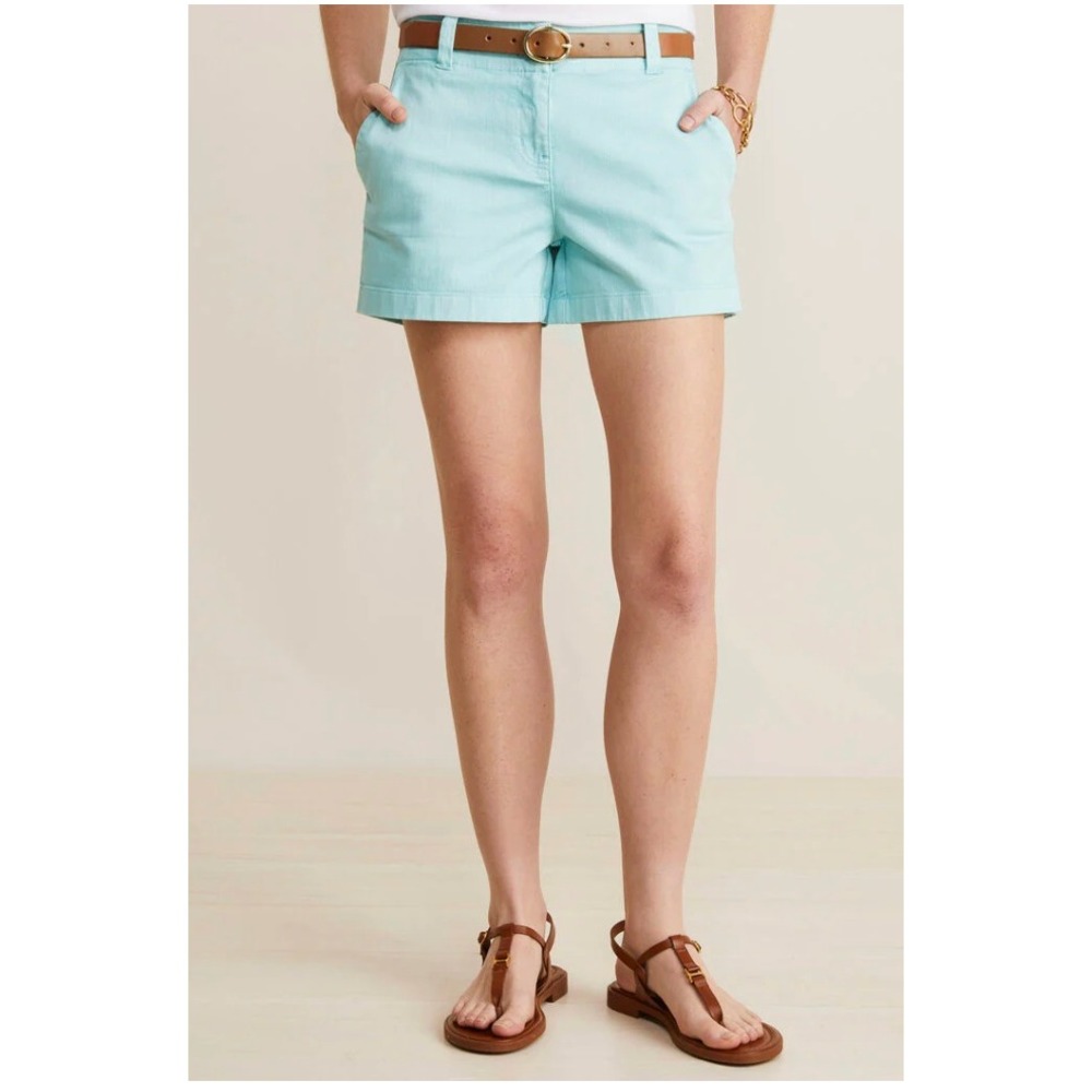 Vineyard Vines Everyday Shorts Womens 2 Mint Green Cotton Chino Cuffed Preppy